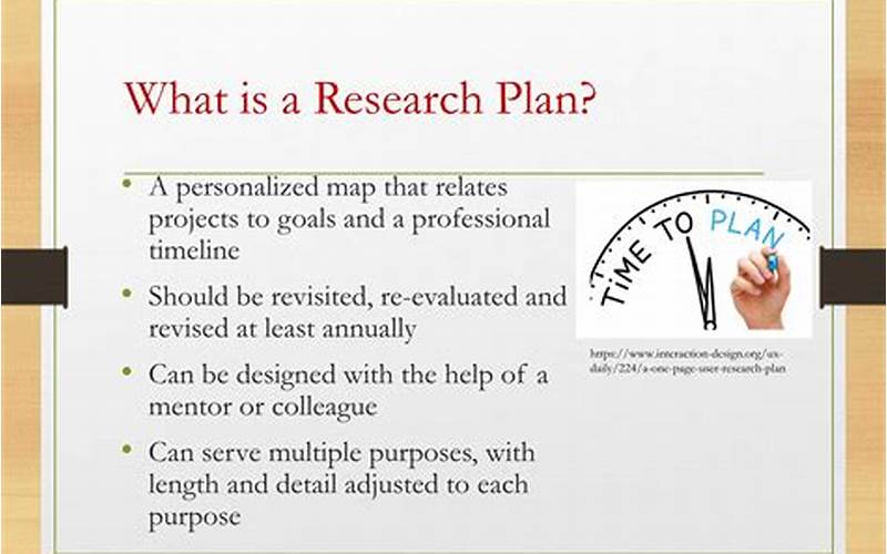 Plan And Research